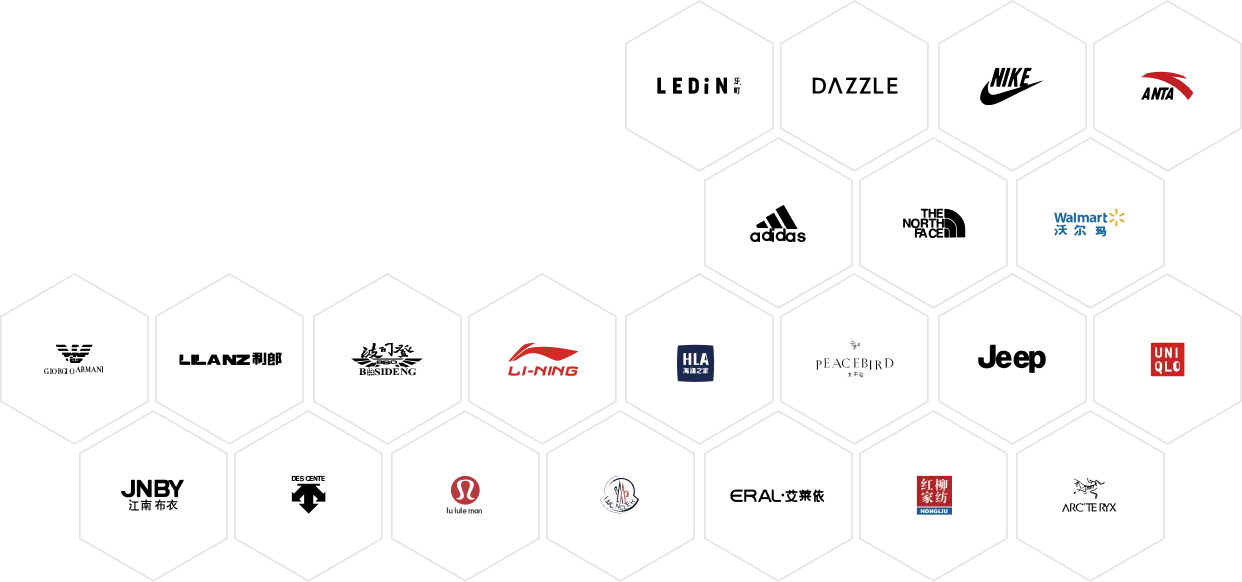 Brands served by YUANIN: Nike, Adidas, Anta, Li-Ning, Uniqlo, Walmart and more