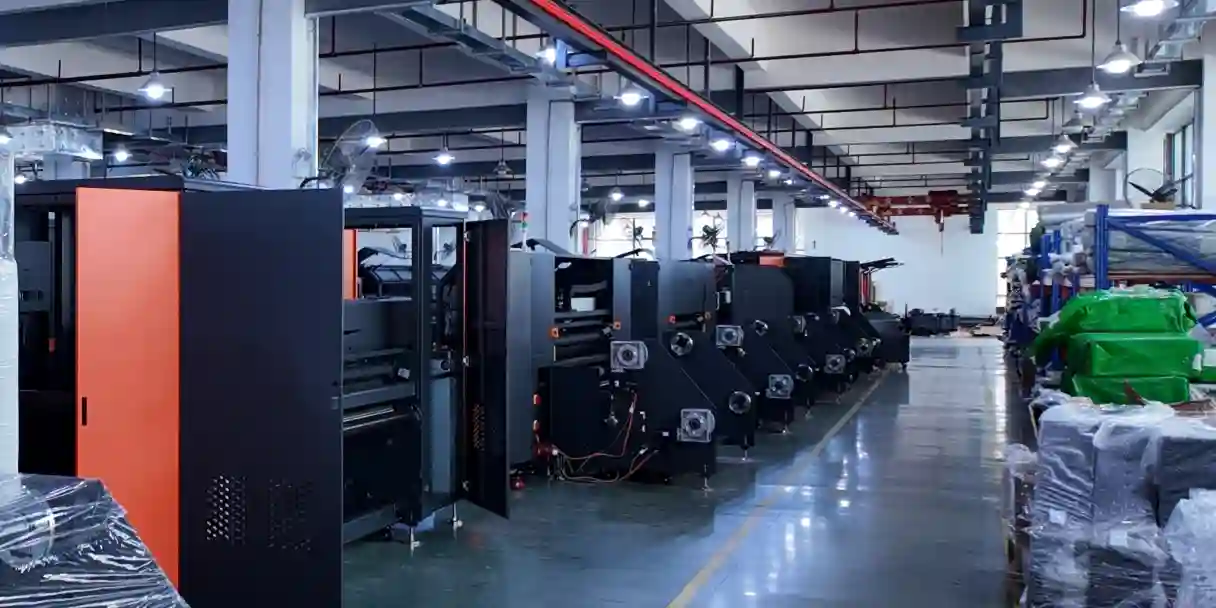 YUANIN printing equipment in production workshop